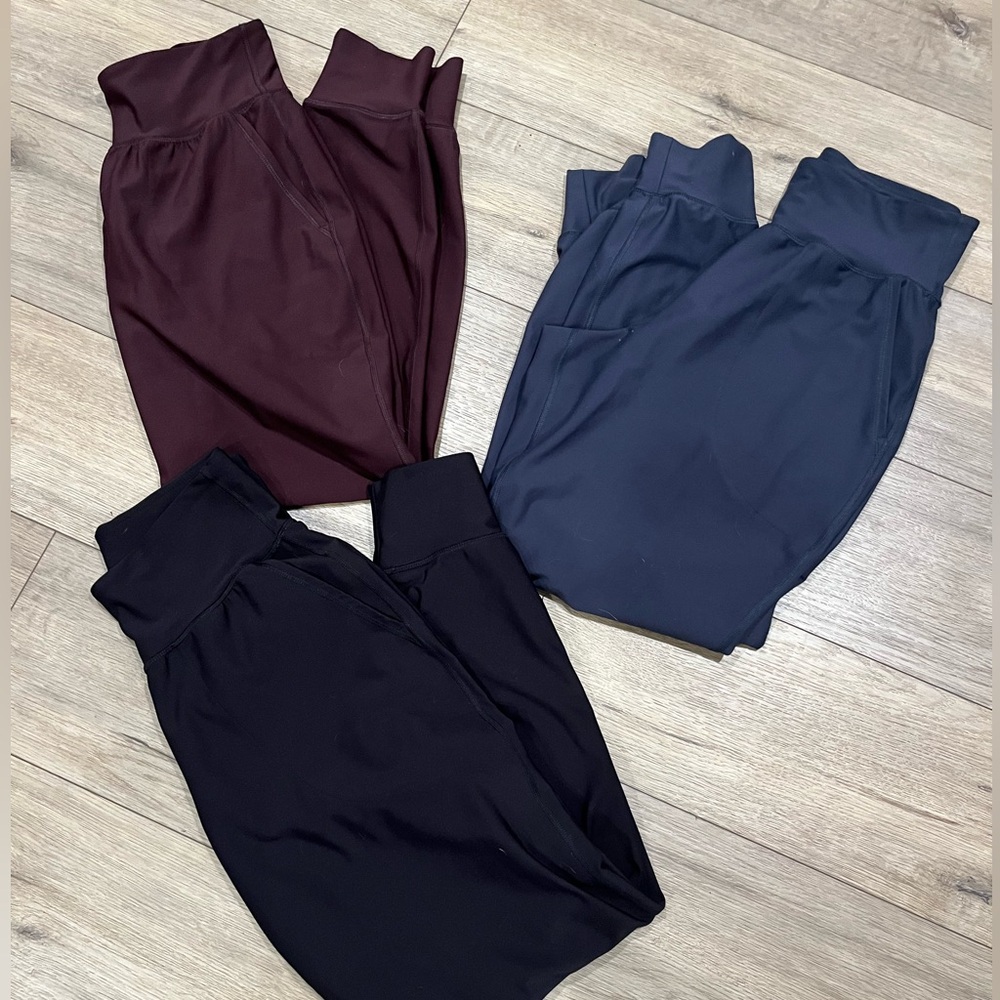 Old Navy Women's Joggers in Black, Navy, and Burgundy